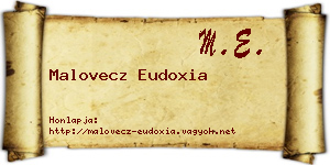 Malovecz Eudoxia névjegykártya